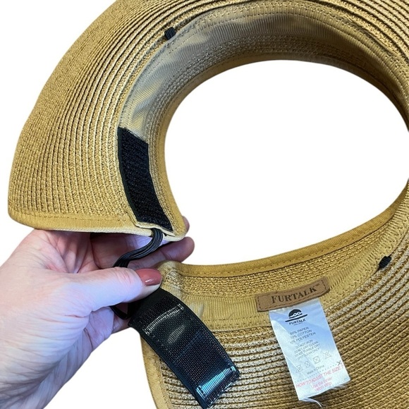 Furtalk Women’s Wide Brim Roll-up Sun Hat - Picture 4 of 6